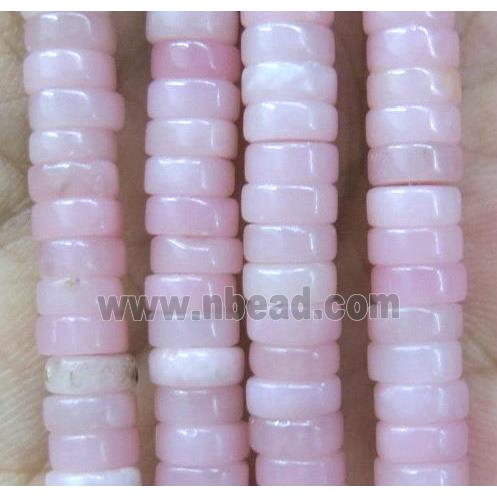 pink Opal Jasper heishi beads