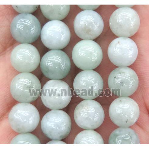 round Burmese Chrysoprase beads