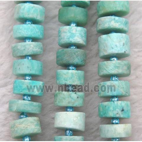 Amazonite Heishi Beads, green