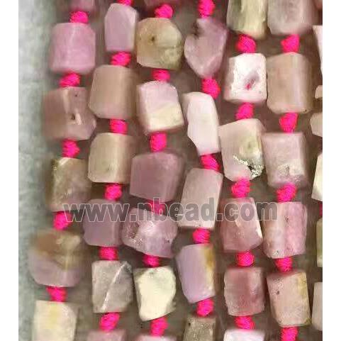 pink Opal Stone nugget beads, freeform chip