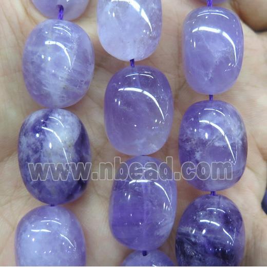 Amethyst nugget beads, freeform, purple