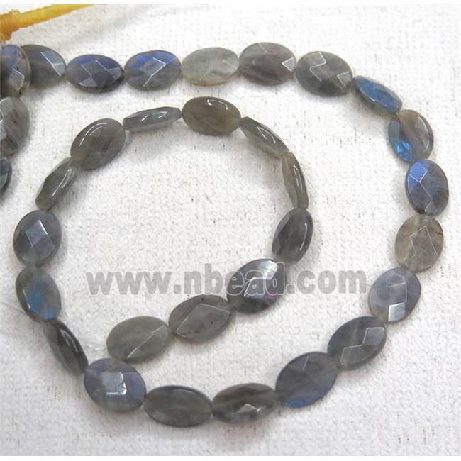 faceted Labradorite oval beads, Grade AA