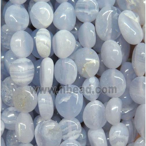 blue lace Agate beads chip, freeform