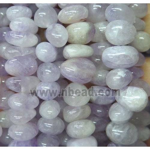 purple Chalcedony chip bead, freeform