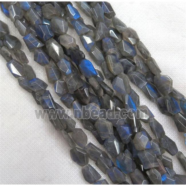 Labradorite chip beads, freeform, Grade AA