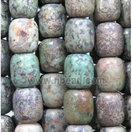 green African Turquoise barrel beads