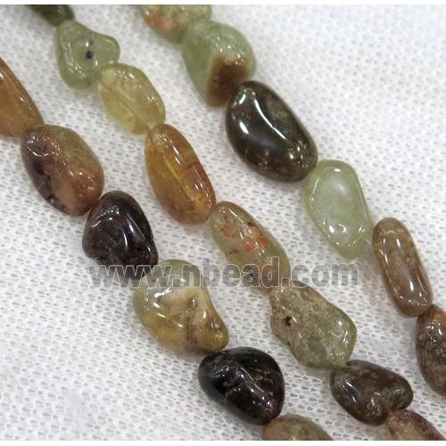 Garnet chip beads, freeform