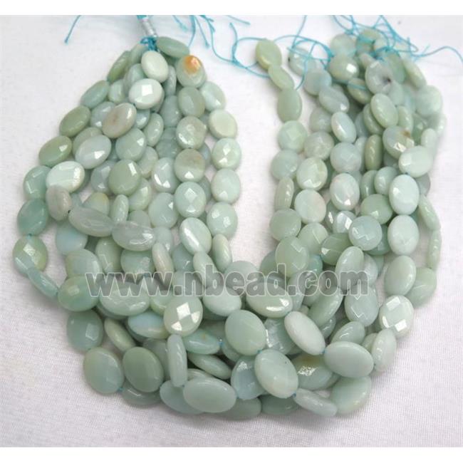 faceted Amazonite oval beads, A grade
