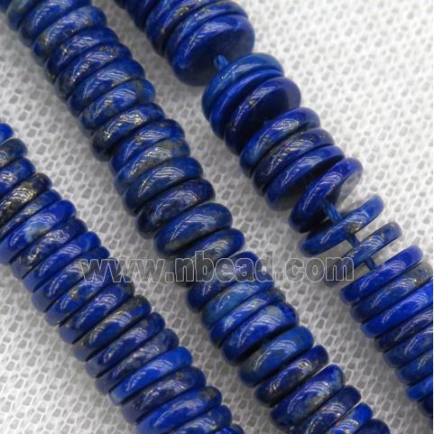 lapis lazuli heishi beads, blue