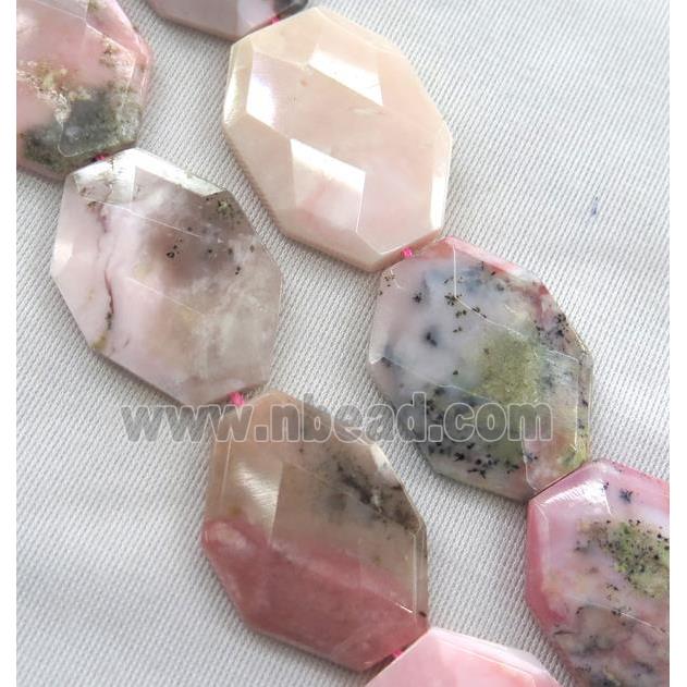 Pink Opal Stone Beads Slice