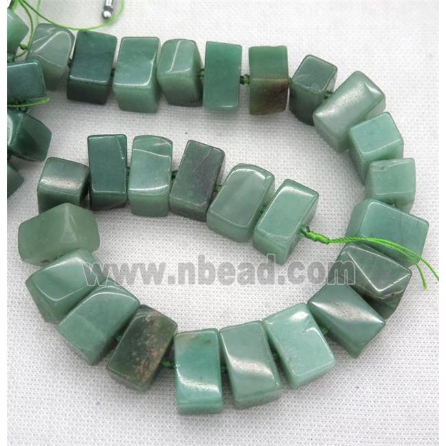 green Aventurine cuboid beads