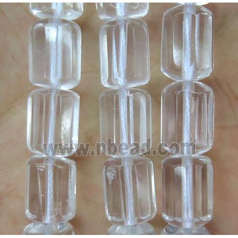Clear Quartz tube beads