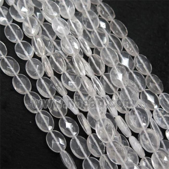 Clear Quartz oval beads, faceted