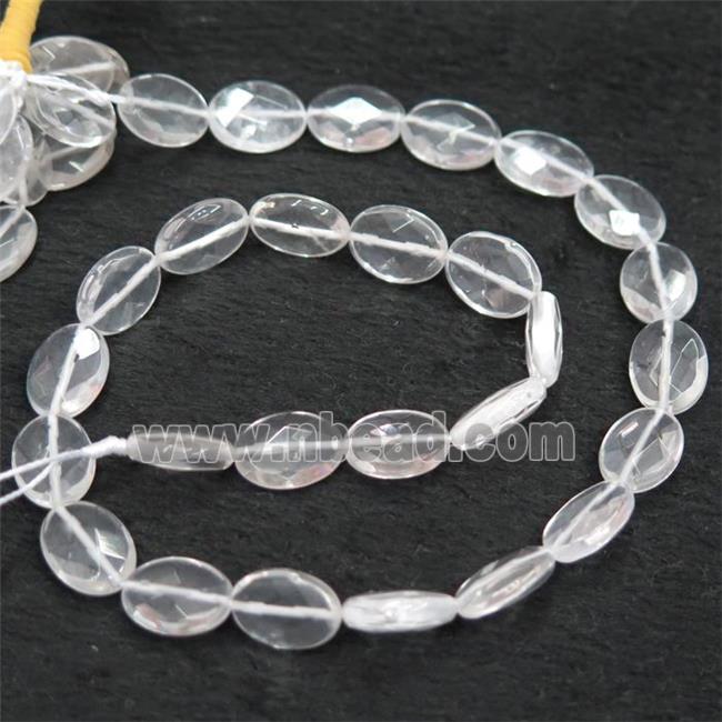 Clear Quartz oval beads, faceted