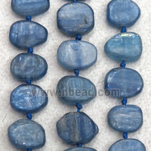 blue Kyanite beads, freeform
