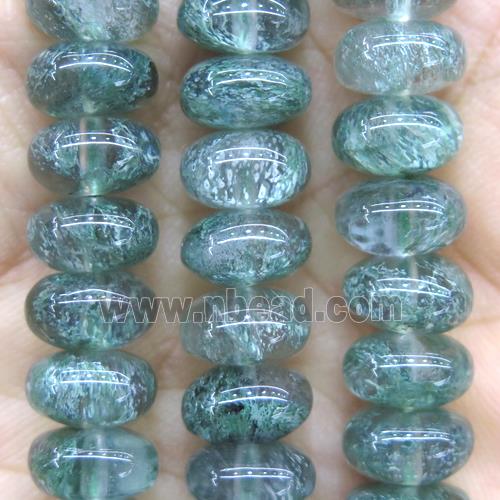 natural Green Quartz beads, rondelle