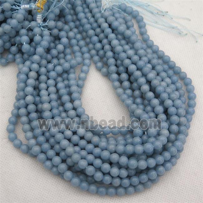 round Angelite beads