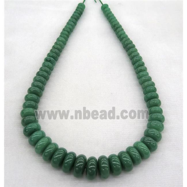 green Aventurine collar beads, rondelle