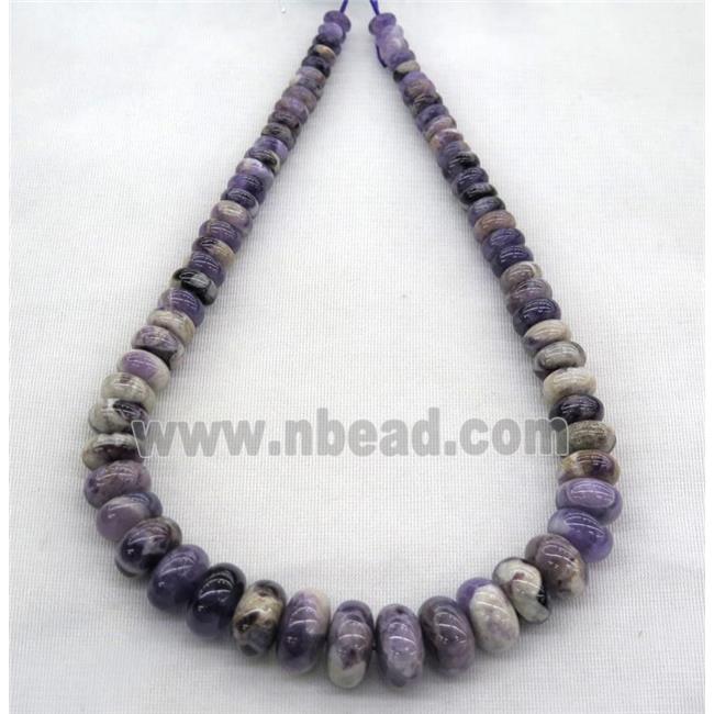 Dogtooth Amethyst collar beads, rondelle