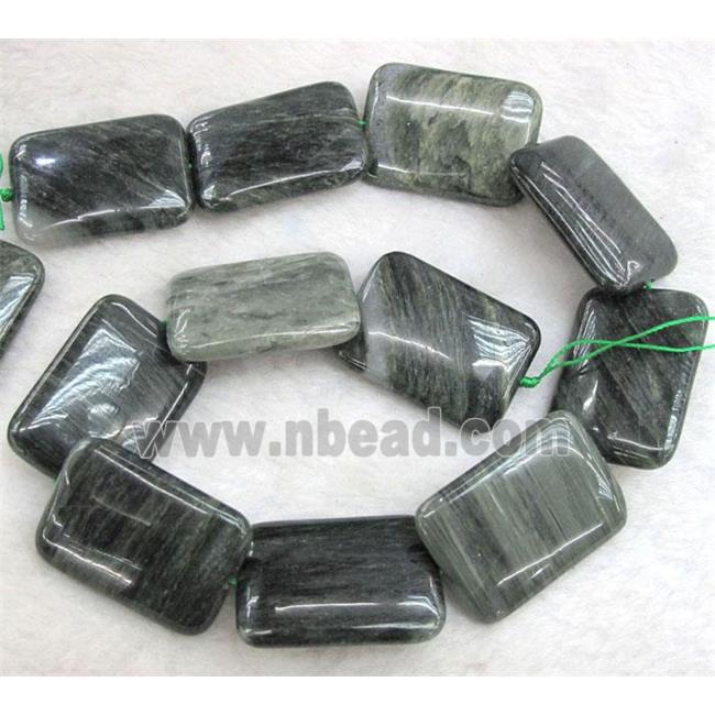 natural Seraphinite beads, rectangle