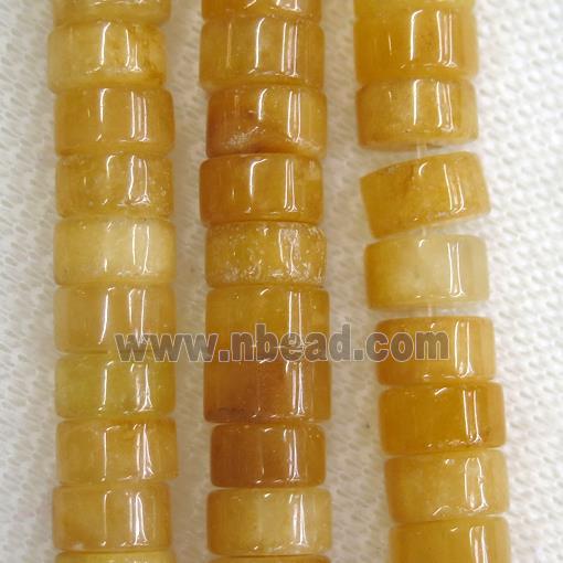 yellow Jade heishi beads