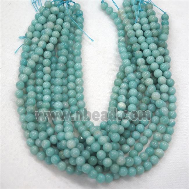 round blue Amazonite beads