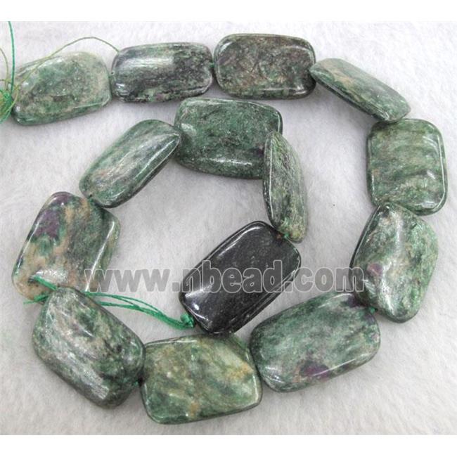 natural emerald beads, rectangle