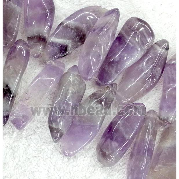 purple amethyst beads, freeform