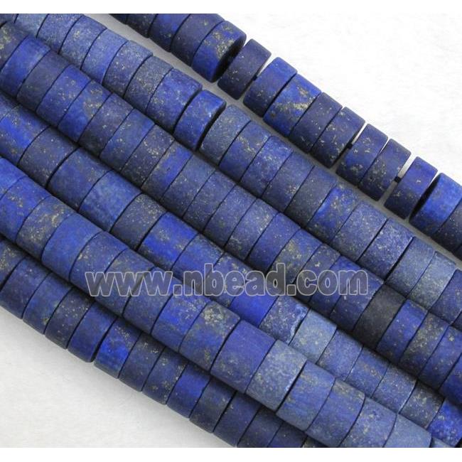 matte lapis lazuli heishi beads