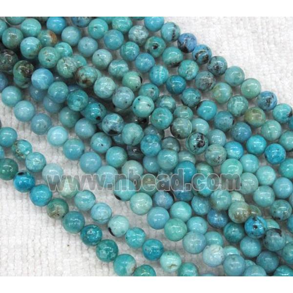 Chinese Larimar Beads, round, blue
