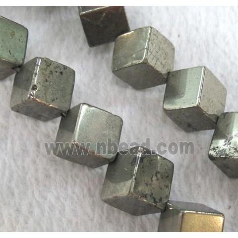 pyrite bead, cube