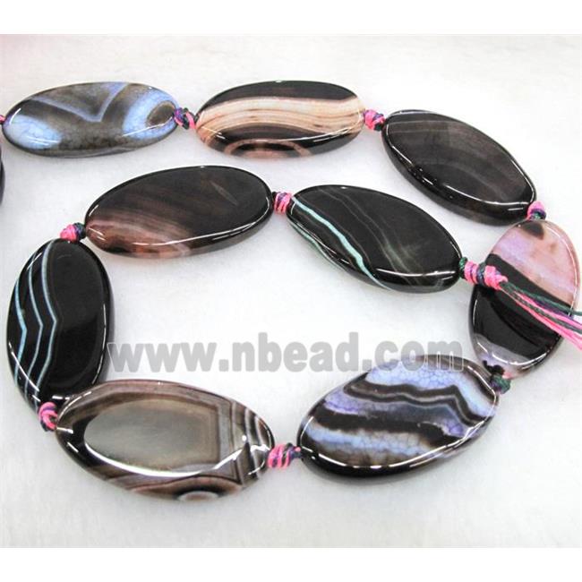 agate beads, oval