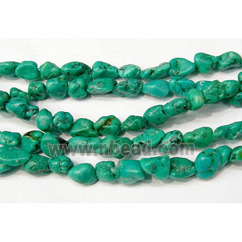 Natural Turquoise, Erose beads