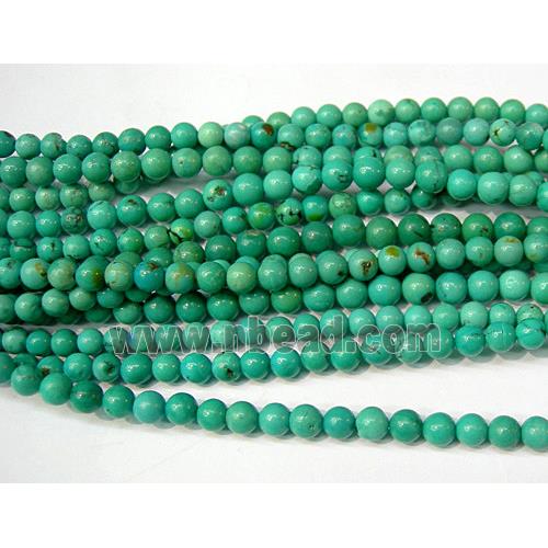 Round Natural Turquoise Beads