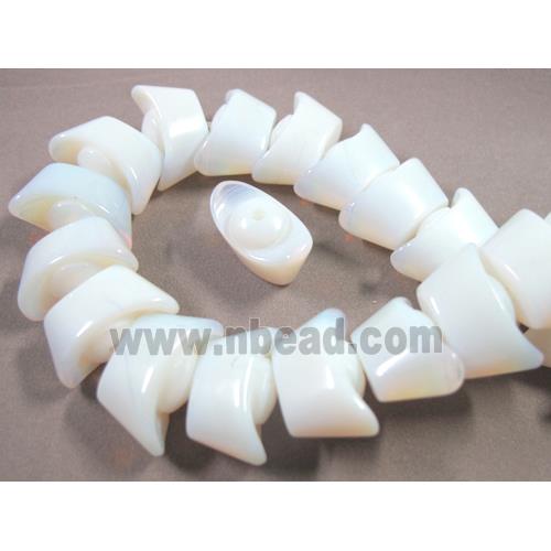 white opalite beads, yuanbao