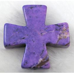Dye crossTurquoise Beads, purple