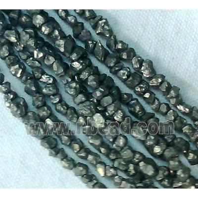 natural Pyrite Beads, erose