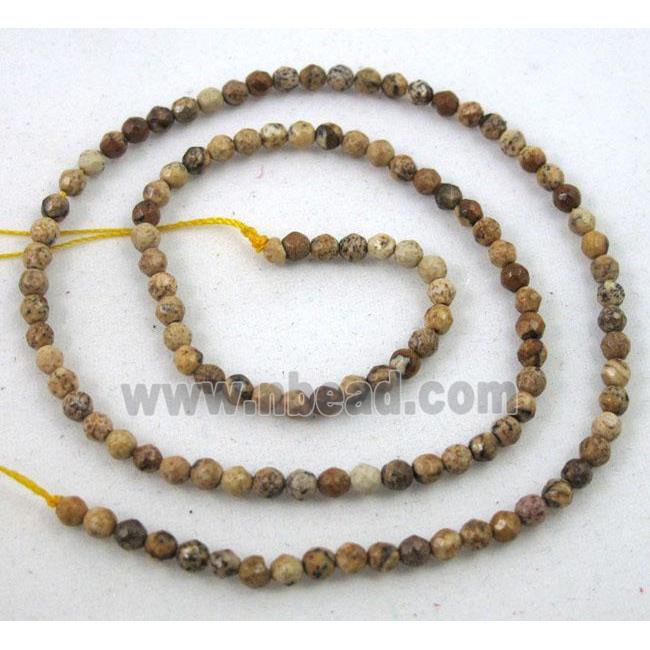 tiny gemstone beads, faceted round