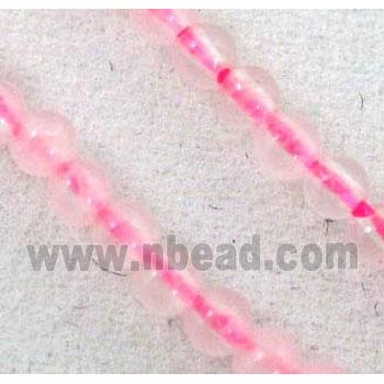pink jade beads, tiny, round