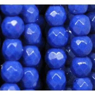 lapis lazuli beads, dyed, tiny, faceted round