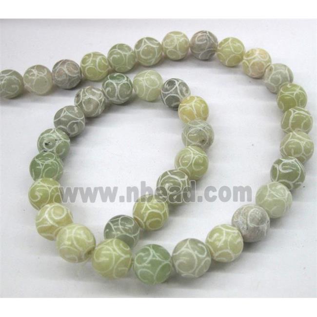 Chinese Jade Beads, round