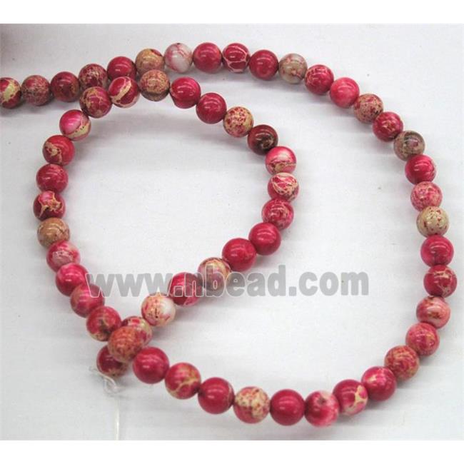 red Sea Sediment Jasper beads, round