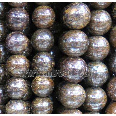 round Bronzite beads