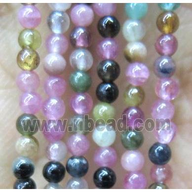 round tiny tourmaline beads