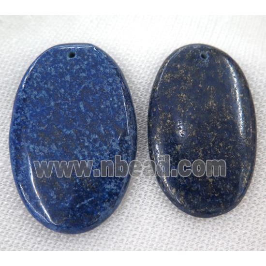 lapis lazuli pendant, oval