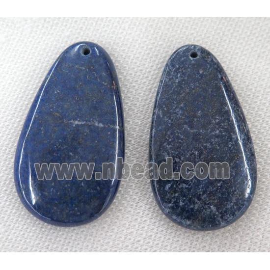lapis lazuli pendant, teardrop, blue