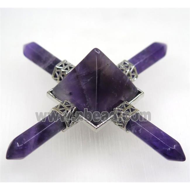 purple Amethyst Pyramid