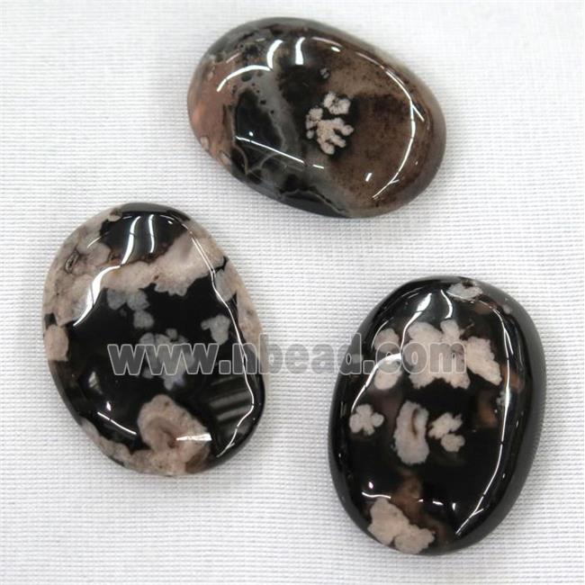 black Cherry Agate pendant, oval