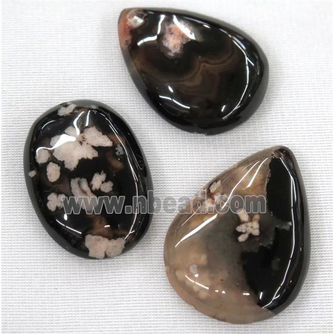 black Cherry Agate pendant, mix shape