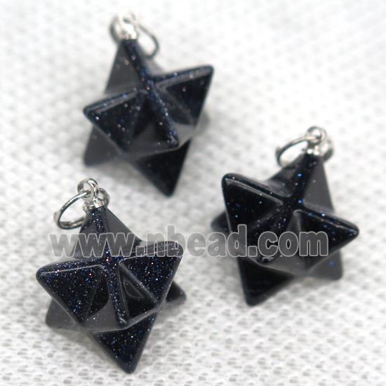 blue SandStone pendant, star